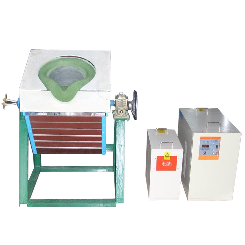 70KW中频熔铜�?100KG黄铜熔炼�?�?sh��)动液压們ր�式感应熔炼�? class=