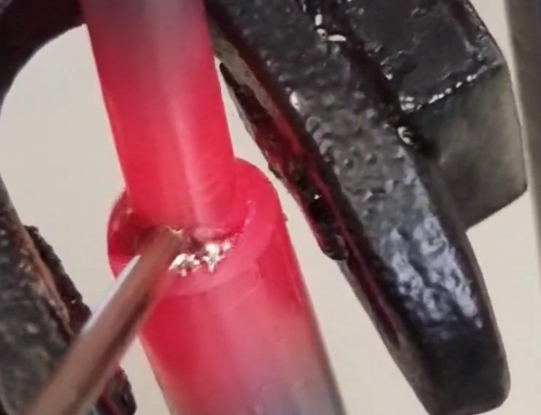 手持式高頻焊機(jī)，銅管焊接工藝演示